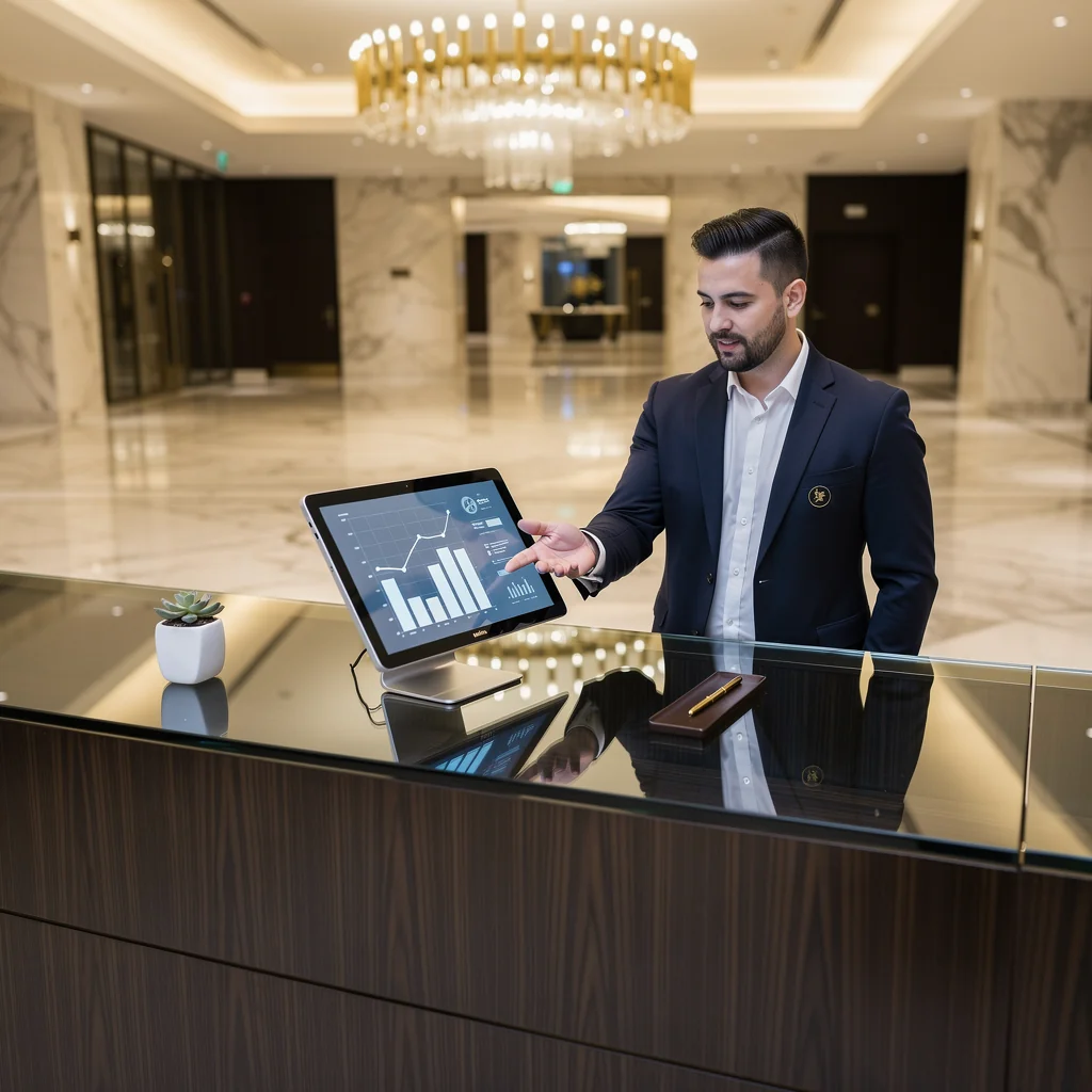 Detail of a luxury concierge service experience